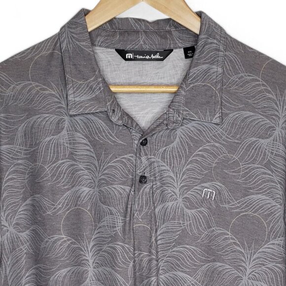 Travis Mathew Performance Polo Men's Palm Print Pima Cotton Blend Golf XXL - Picture 3 of 7